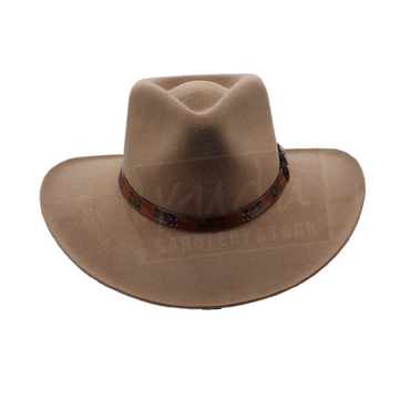 Cross Roads Cowboy Felt Hat - Brown