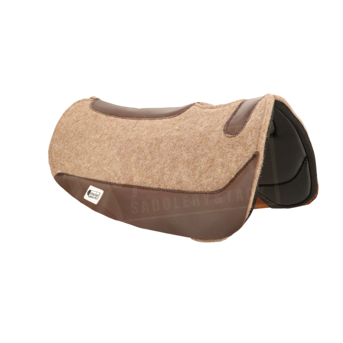 ContourFlex Wither Relief Wool Tan Felt/Neoprene Saddle Pad