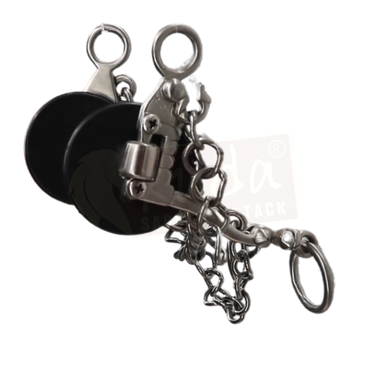 Flat Shank Bit with Interchangeable Mouthpiece Twisted Snaffle