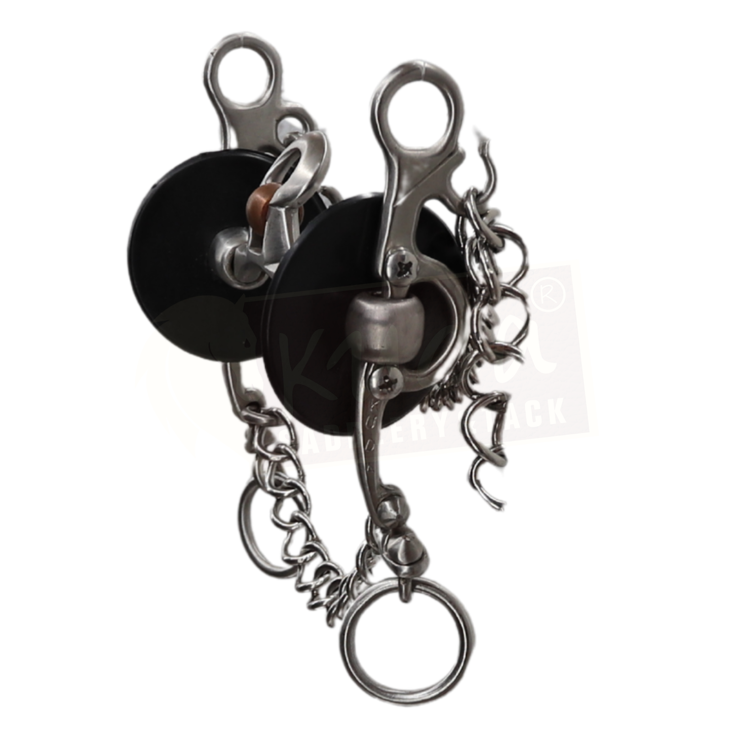 Straight Small Shank Bit with Interchangeable Mouthpiece, Spoon and Rollers