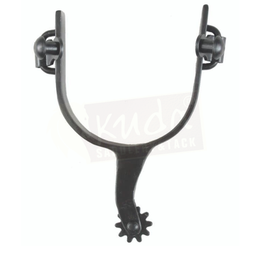 JACK'S BLACK STEEL SIDE ROWEL SPURS