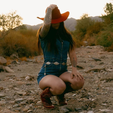 Santafe Western Felt Hat - Red