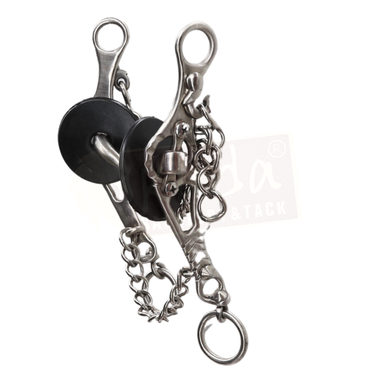 Fish Shank Bit with Interchangeable Snaffle