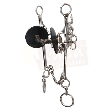 Straight Shank Bit with Sweet Iron Twisted Snaffle