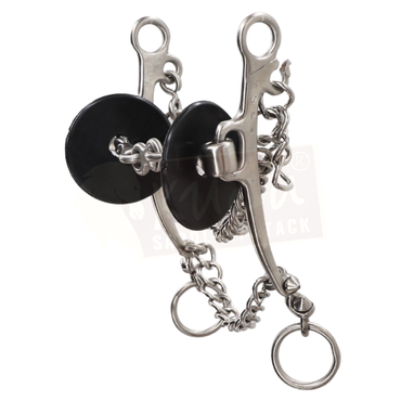 Straight Shank Bit with Interchangeable Double Jointed 3-Piece Snaffle