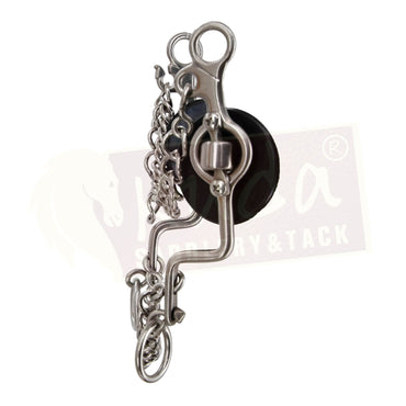 Bocado de caña cuadrada en "S" con filete intercambiable