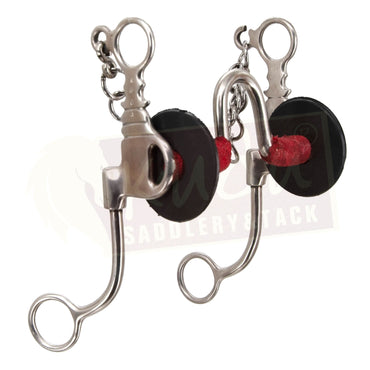 Chair Leg Bit with U Mouthpiece and Red Vet Wrap