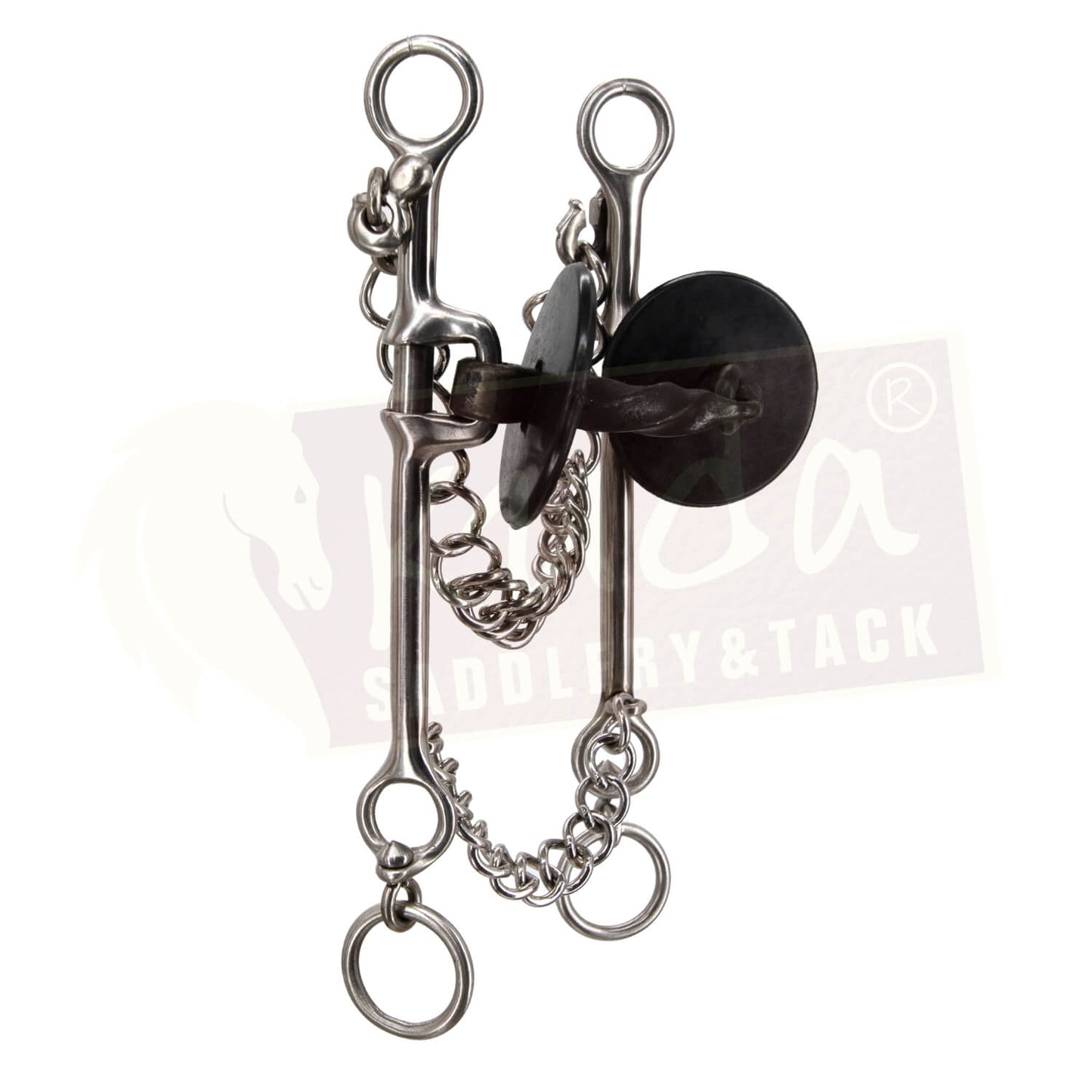 Straight Shank Bit with Sweet Iron Twisted Snaffle