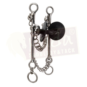 Straight Shank Bit with Sweet Iron Twisted Snaffle