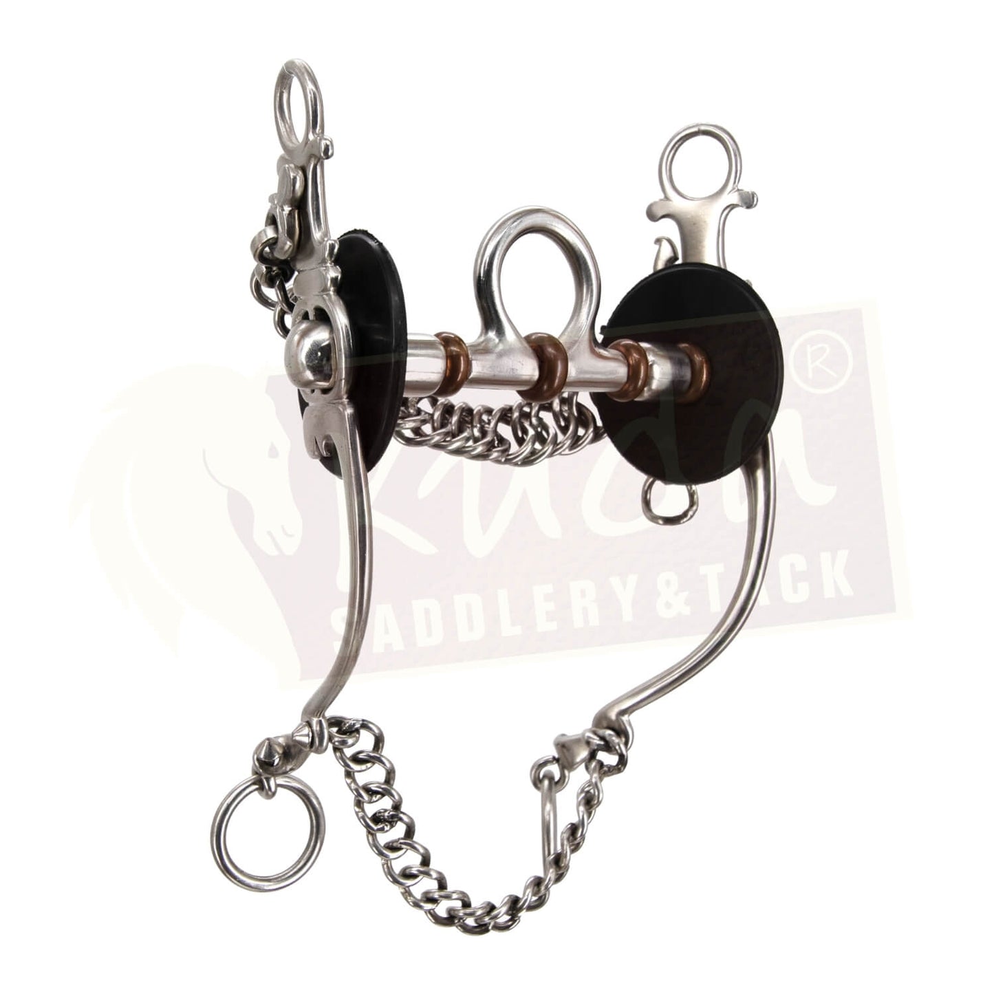 "C" Shank Bit with Spoon and Copper Rollers