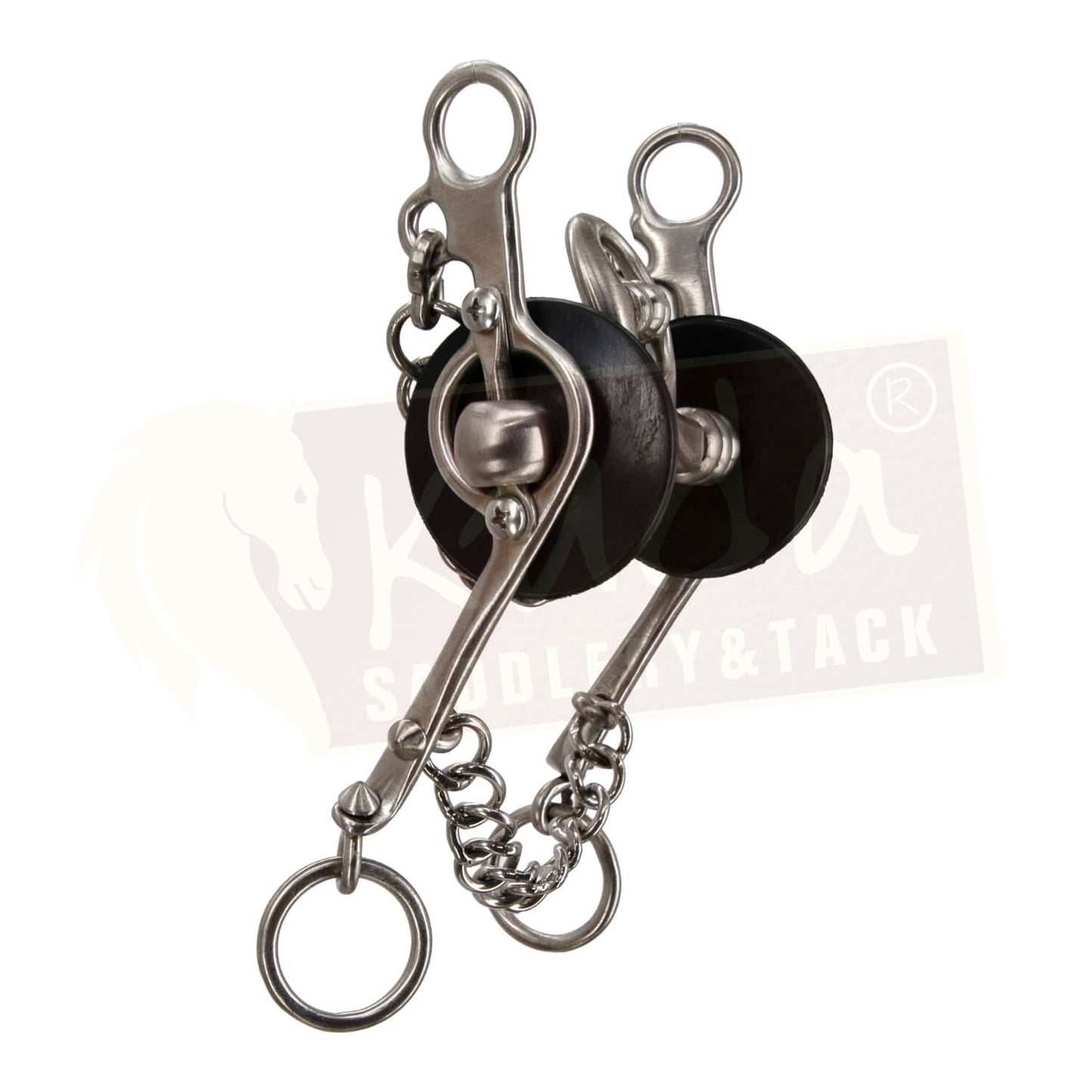 Fish Shank Bit with Interchangeable Mouthpiece, Spoon and S.S. Rollers