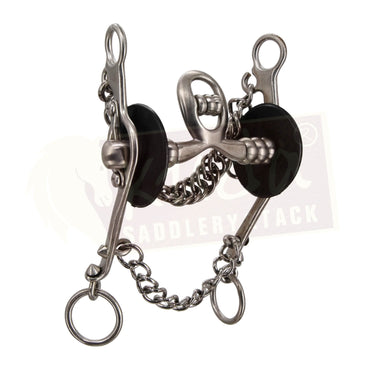 Fish Shank Bit with Interchangeable Mouthpiece, Spoon and S.S. Rollers