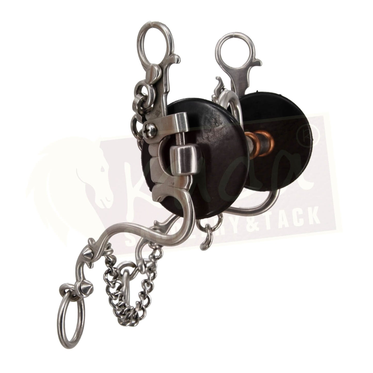 "S" Shank Bit with Bar, Spoon and Copper Rollers