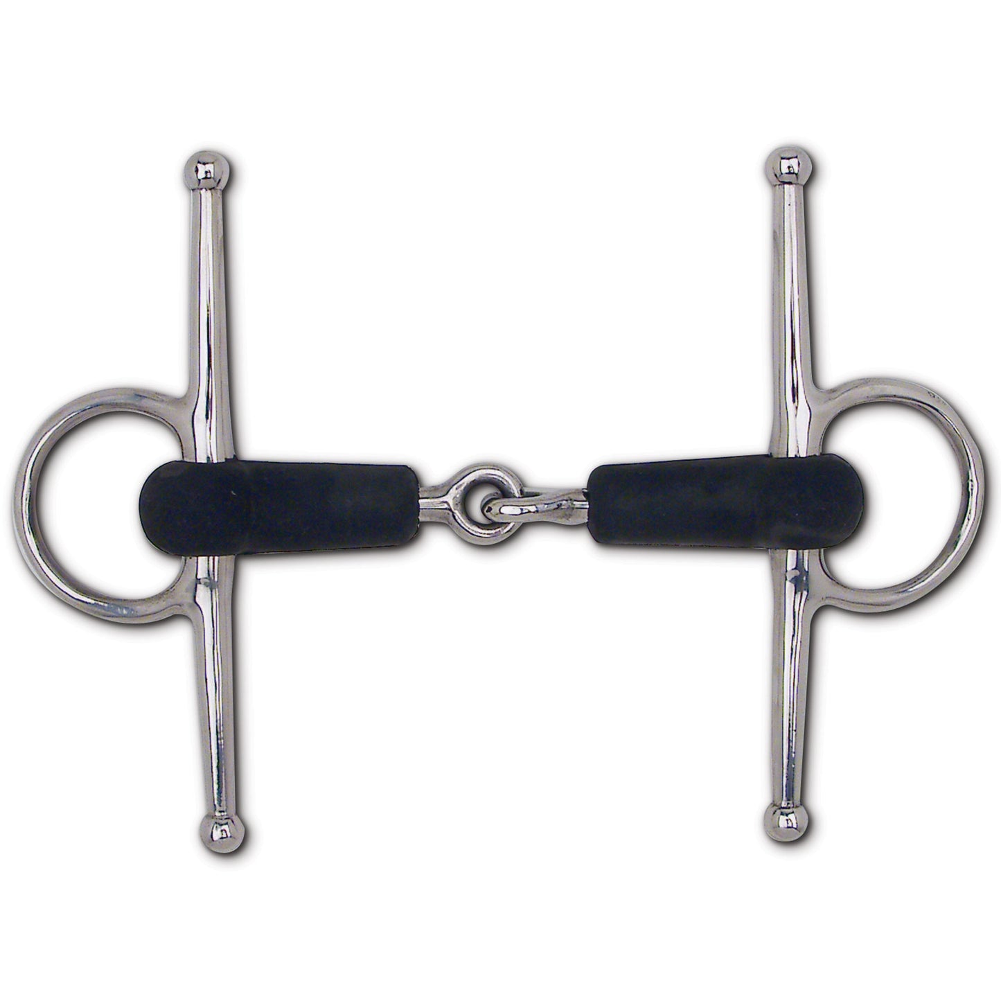 Soft Rubber Mouth Snaffle Full Cheek - 6 1/2" Cheek