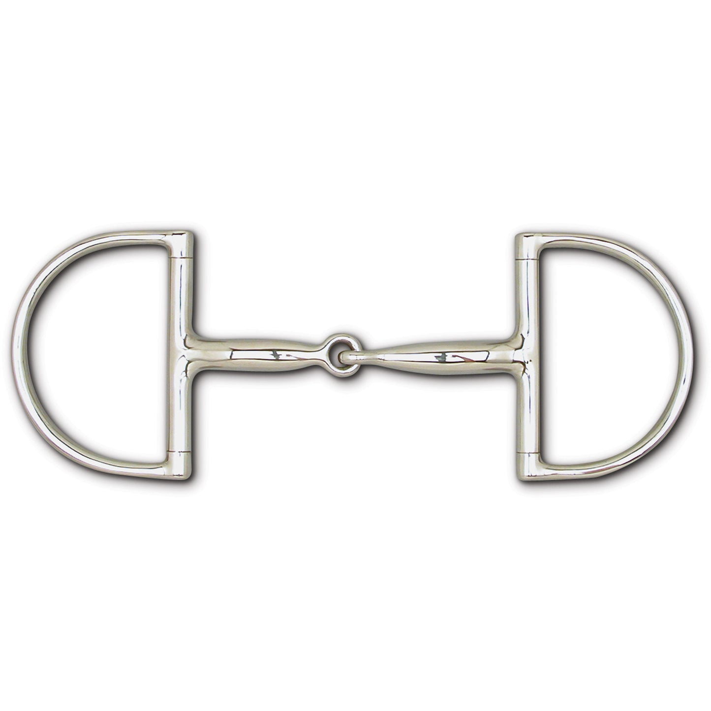 Stainless Steel Snaffle Hunt Dee - 3 3/4" Rings