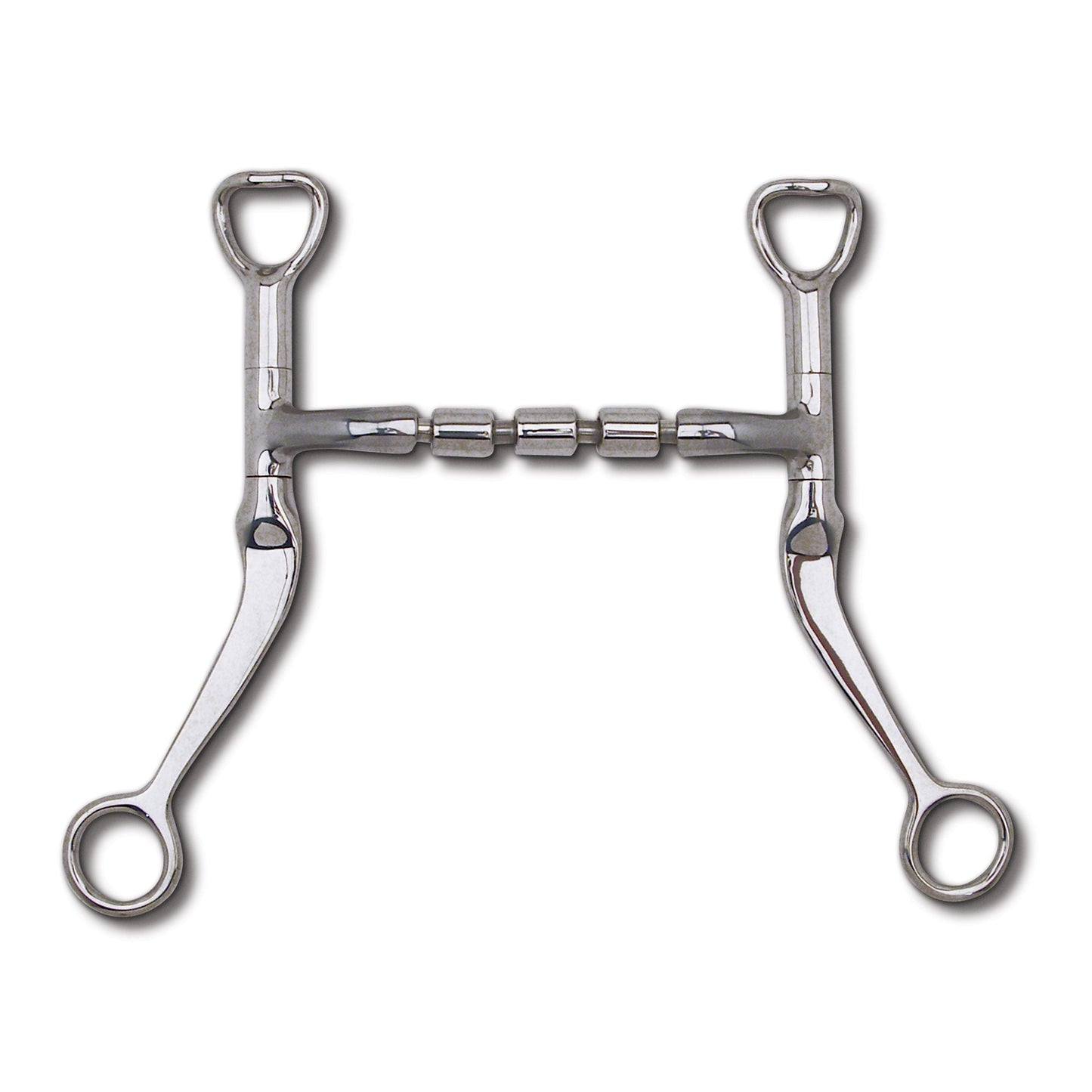 Myler Flat Shank with Sweet Iron Mullen Triple Barrel MB 32-3