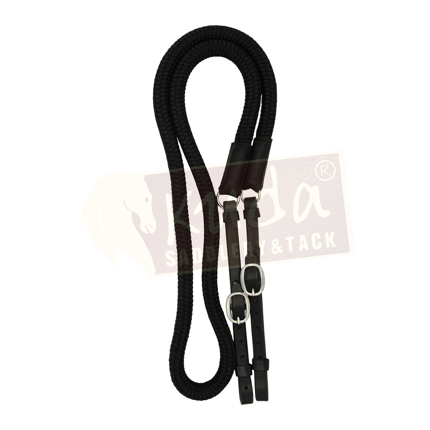 Nylon Reins with Leather Ends - 3/4" (Assorted Colors)