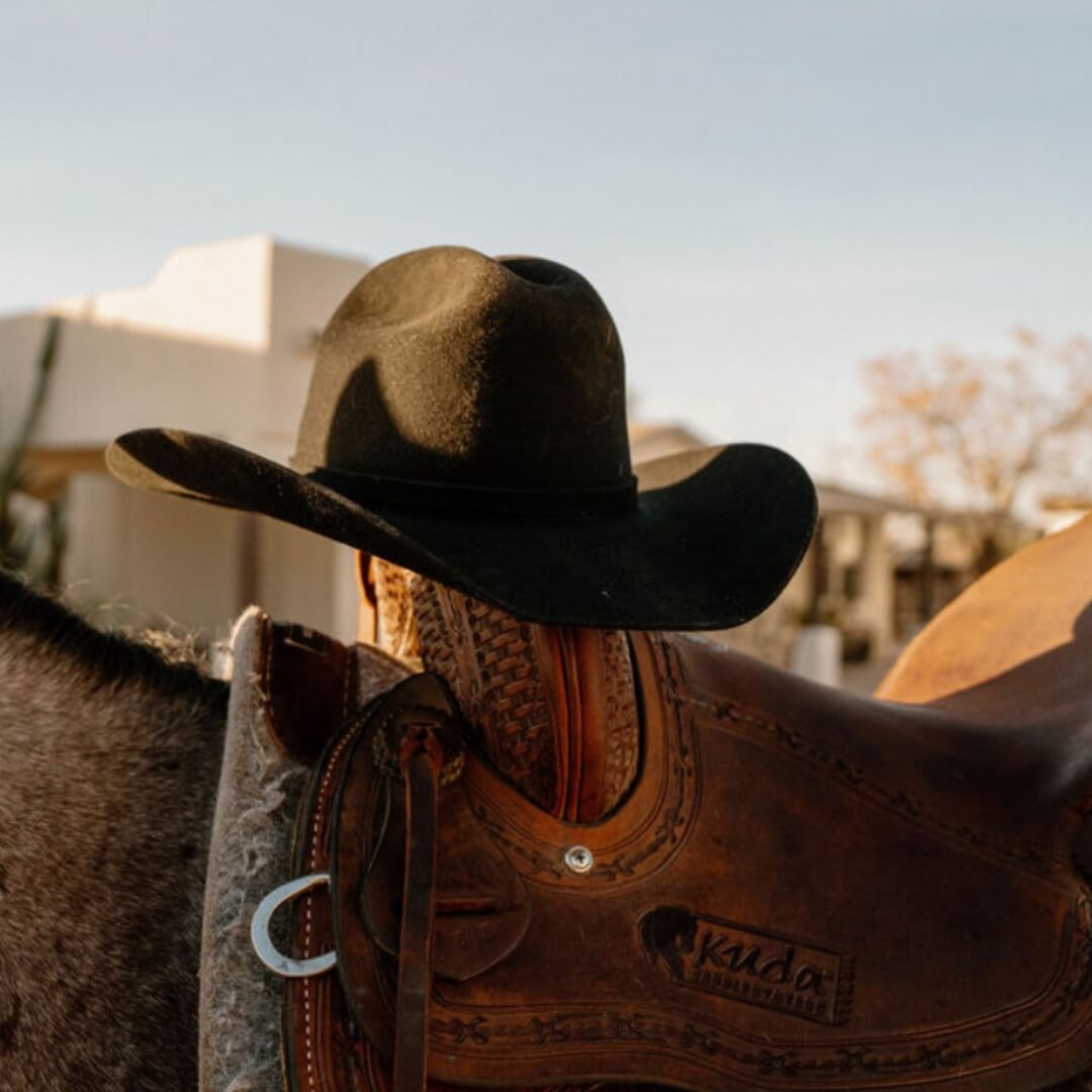 Santafe Western Felt Hat - Midnight Black