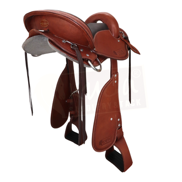 Special McClellan - 14.5" Chestnut Narrow / Border Tooling - In Stock