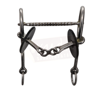 Mexican-style training bit with a double-jointed snaffle