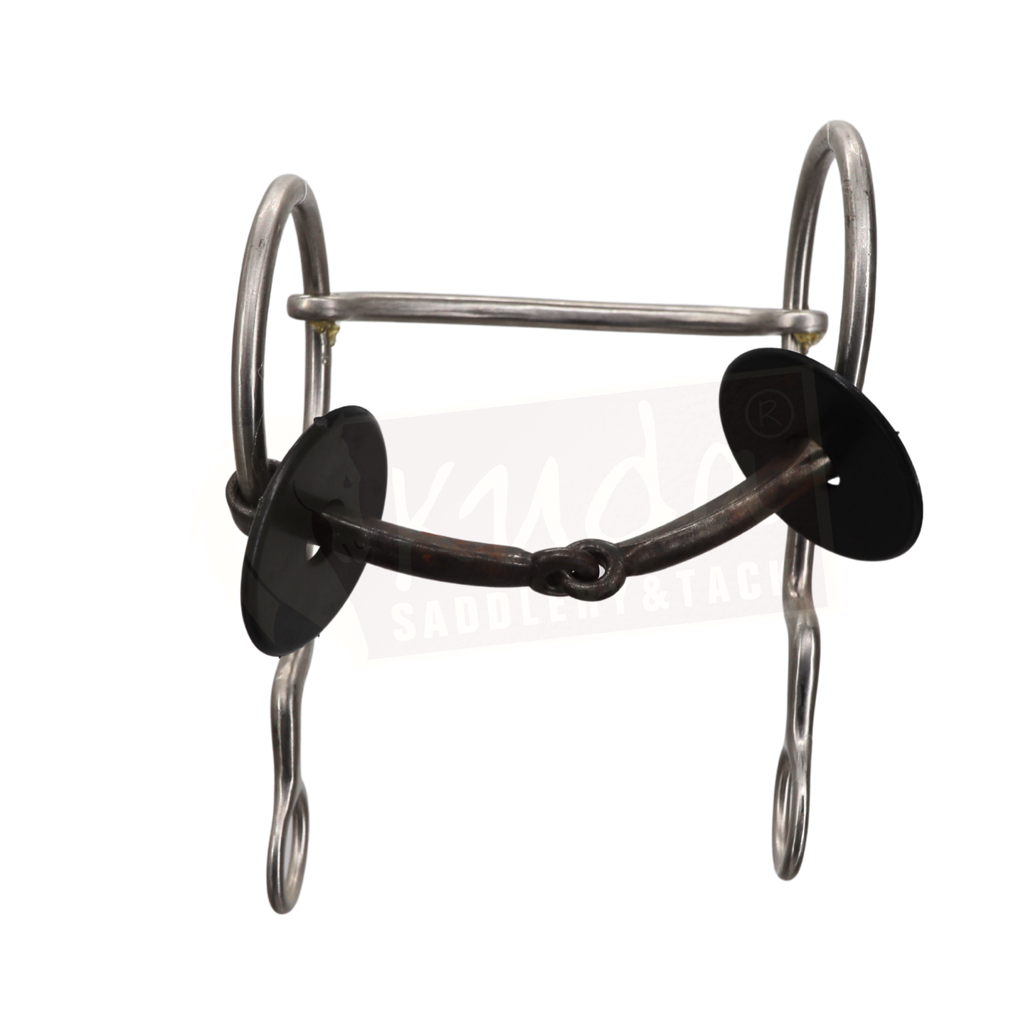 Mexican-style training bit with a double-jointed snaffle