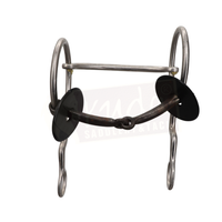 Mexican-style training bit with a double-jointed snaffle