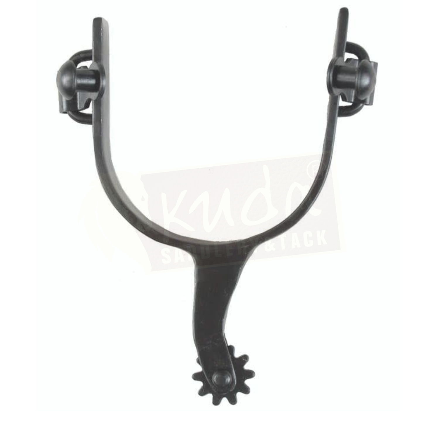 JACK'S BLACK STEEL SIDE ROWEL SPURS