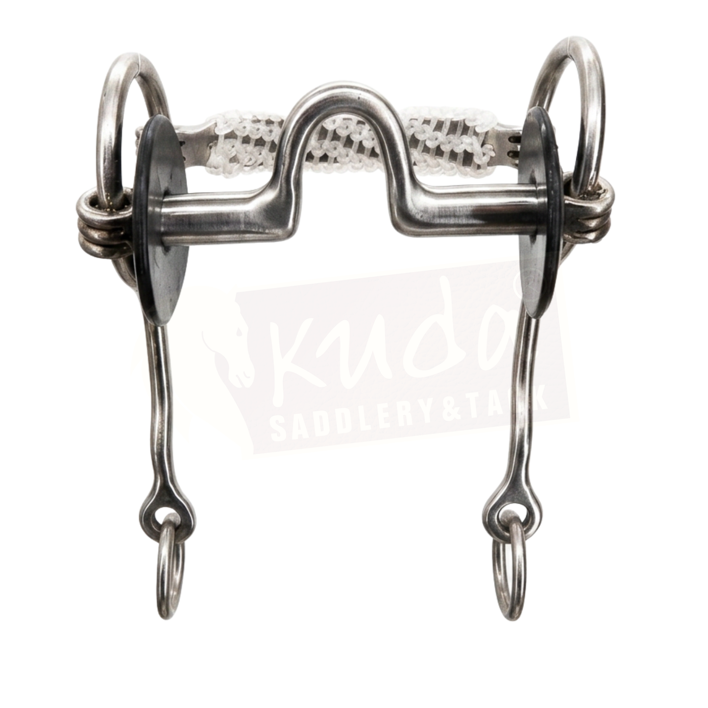 Mexican-style training bit with a "U" Port and  Braided