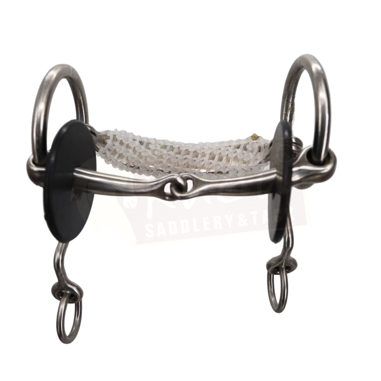 Mexican-style training bit with a Snaflle  and  Braided