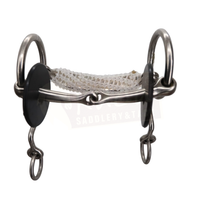 Mexican-style training bit with a Snaflle  and  Braided
