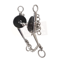 Flat Shank with Interchangeable Snaffle