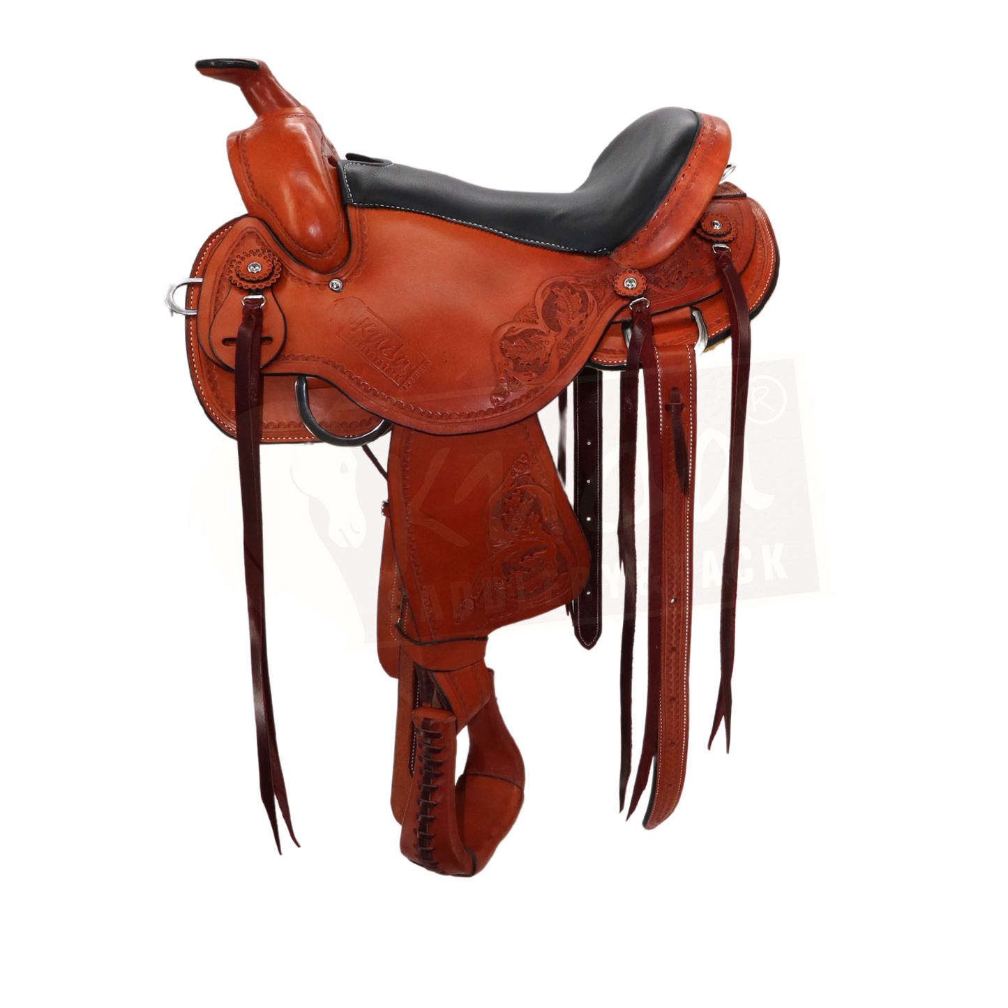 All Around Flex Saddle - 16" Light Oiled XXWide - In Stock