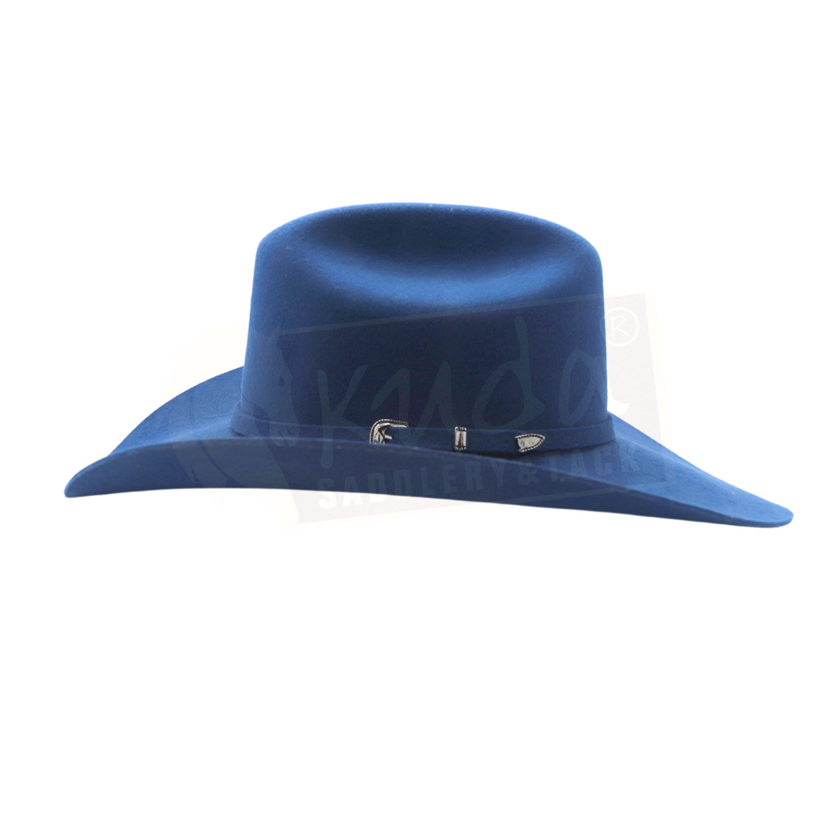Navy blue Western Felt Cowboy Hat AMERICAN HAT 7X : MID NIGHT BLUE – Botas Rojero main image 2