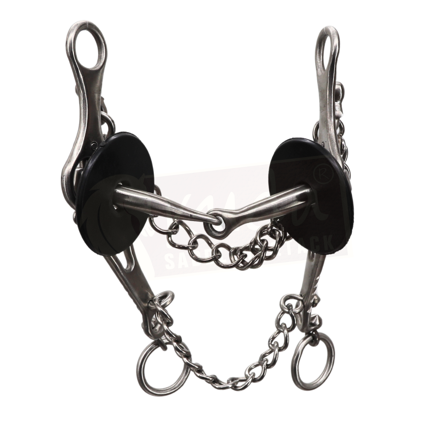 Fish Shank Bit with Interchangeable Snaffle