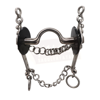 Fish Shank Bit with Interchangeable U Mouthpiece