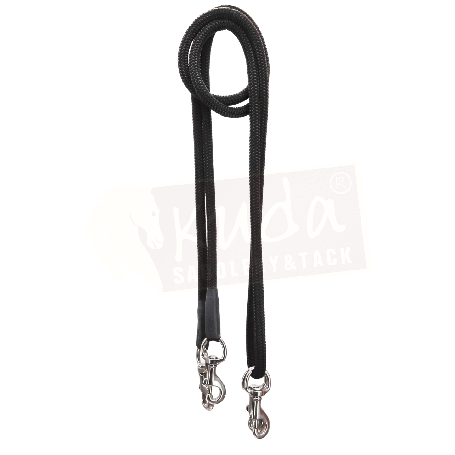 Nylon Draw Reins Black - 1/2"