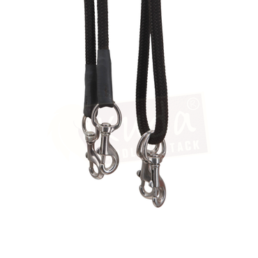 Nylon Draw Reins Black - 1/2"