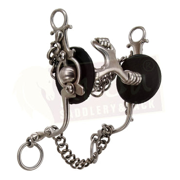 "C" Type Shank Bit with Interchangeable Mouthpiece, Spoon and Rollers
