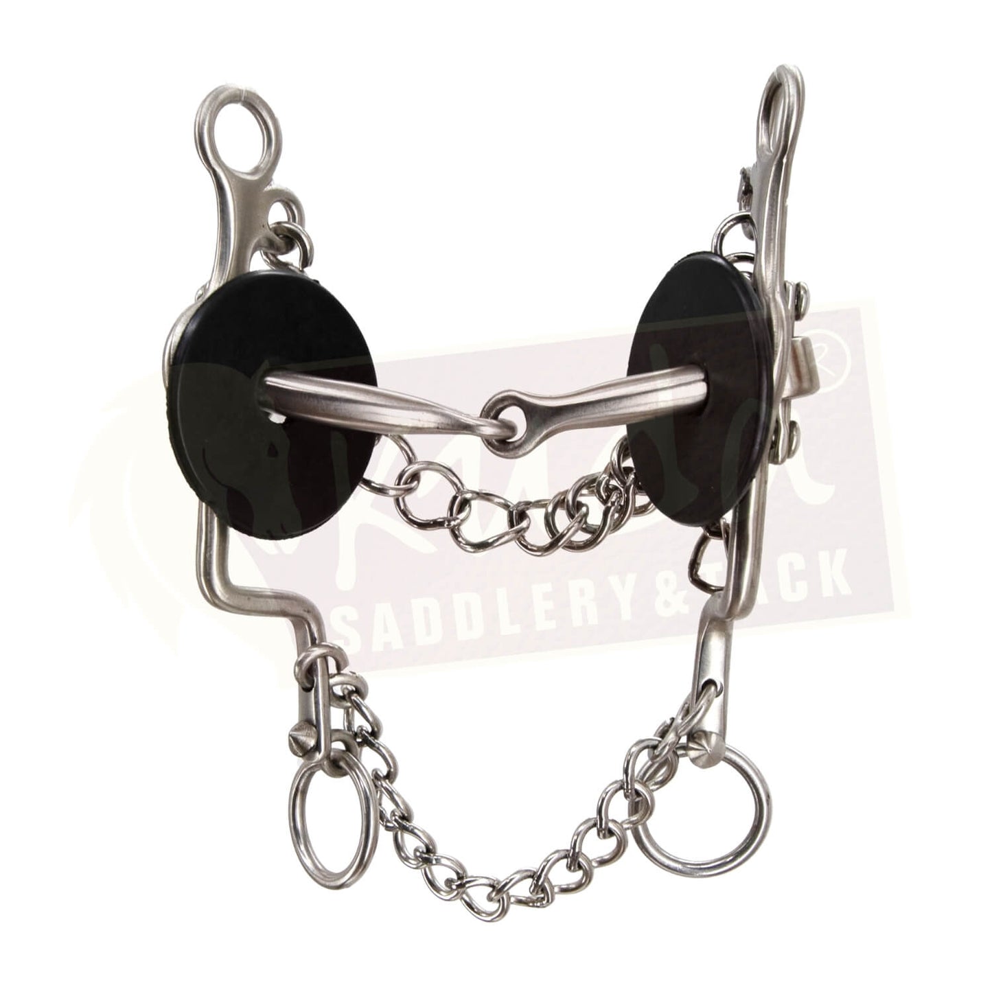 Square "S" Shank Bit with Interchangeable Snaffle