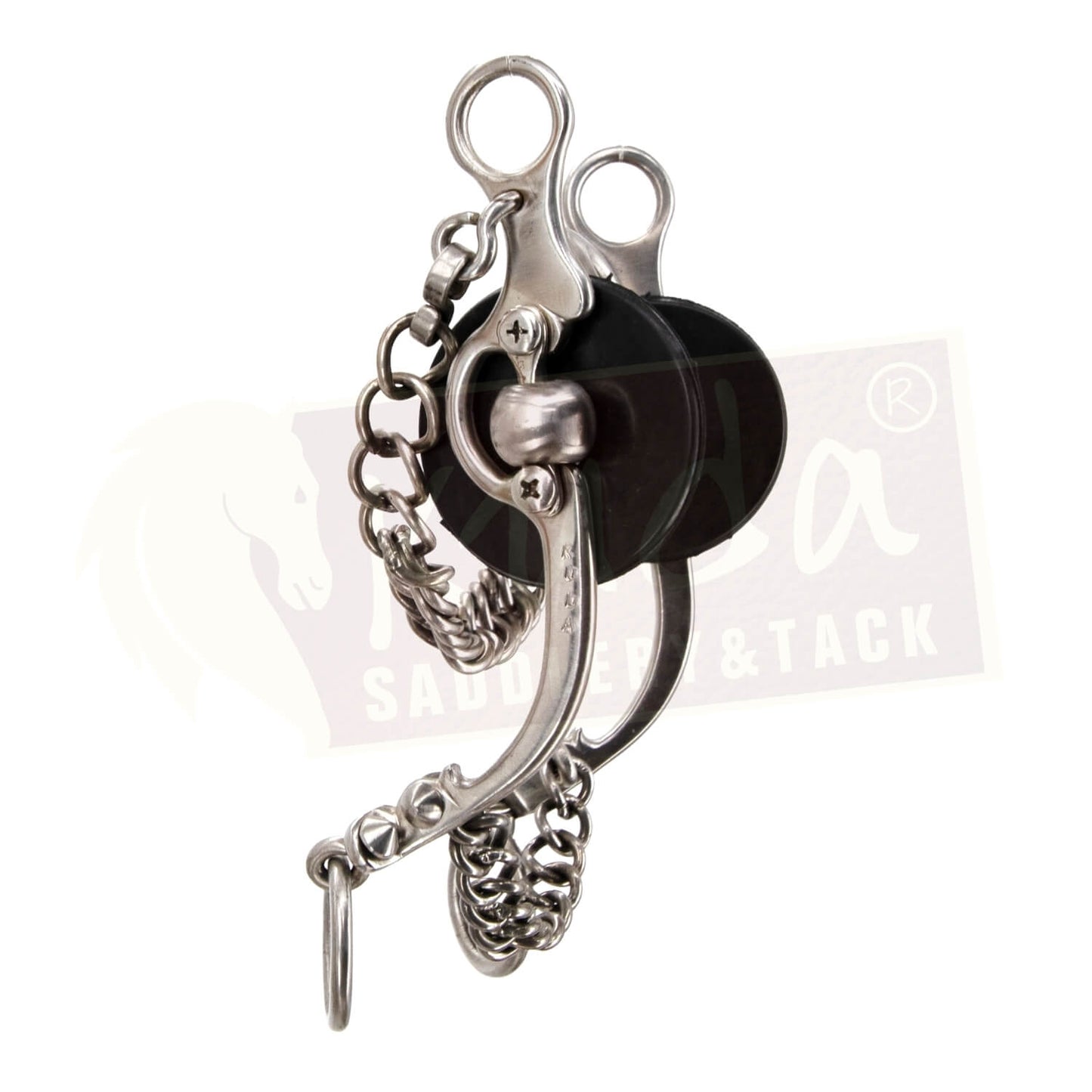 "C"Type Shank Bit with Interchangeable Mouthpiece, Spoon and S.S. Rollers