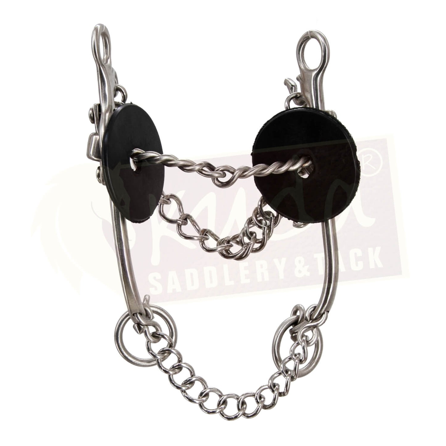 "C" Type Shank Bit with Interchangeable Twisted Wire Mouthpiece