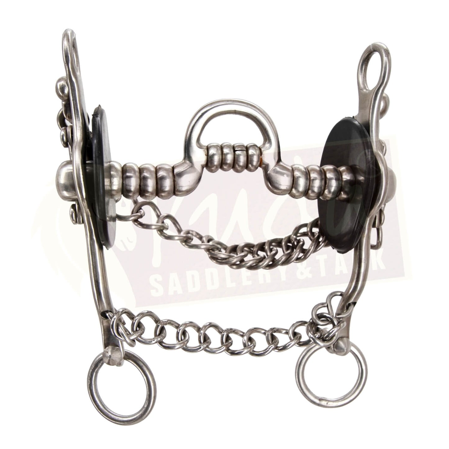 Small "S" Shank Bit, with Interchangeable U Mouthpiece and S.S. Rollers