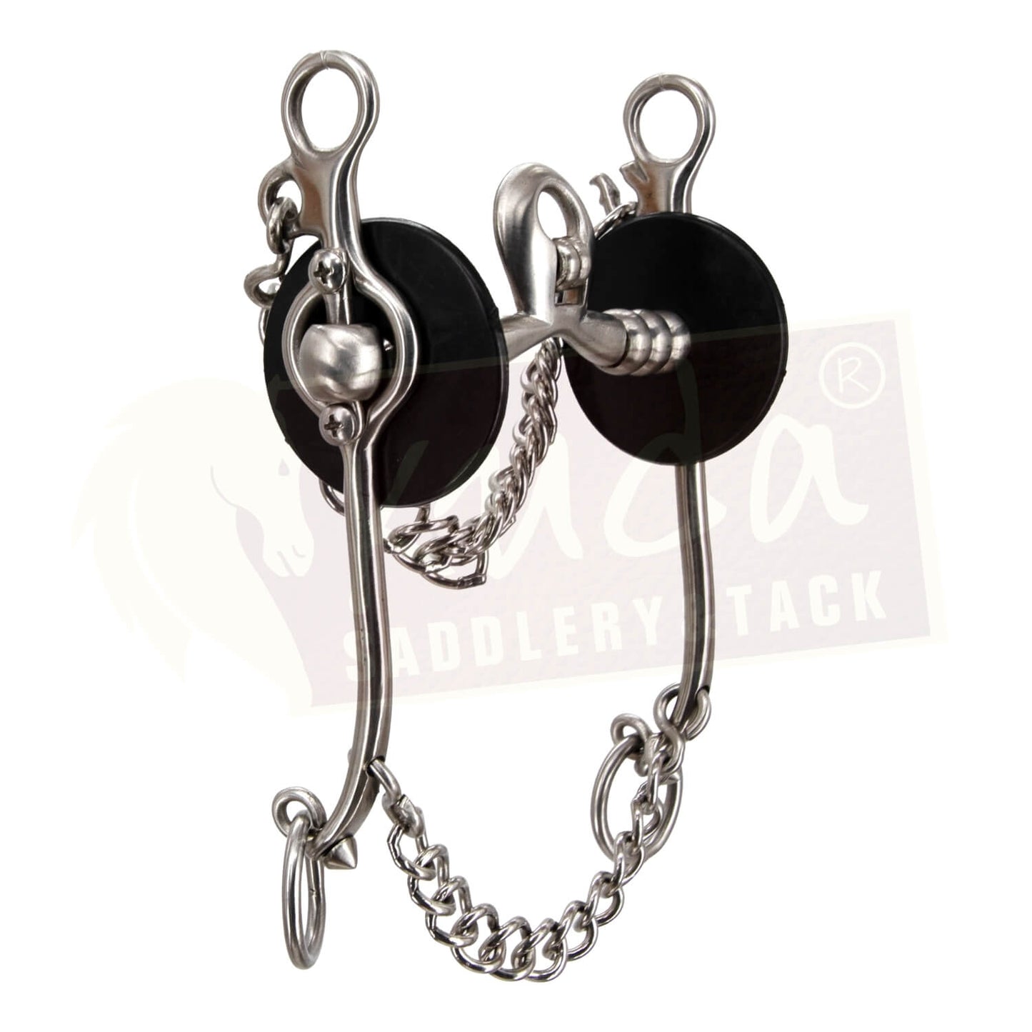 "C" Type Shank Bit with Interchangeable Mouthpiece, Spoon and S.S. Rollers