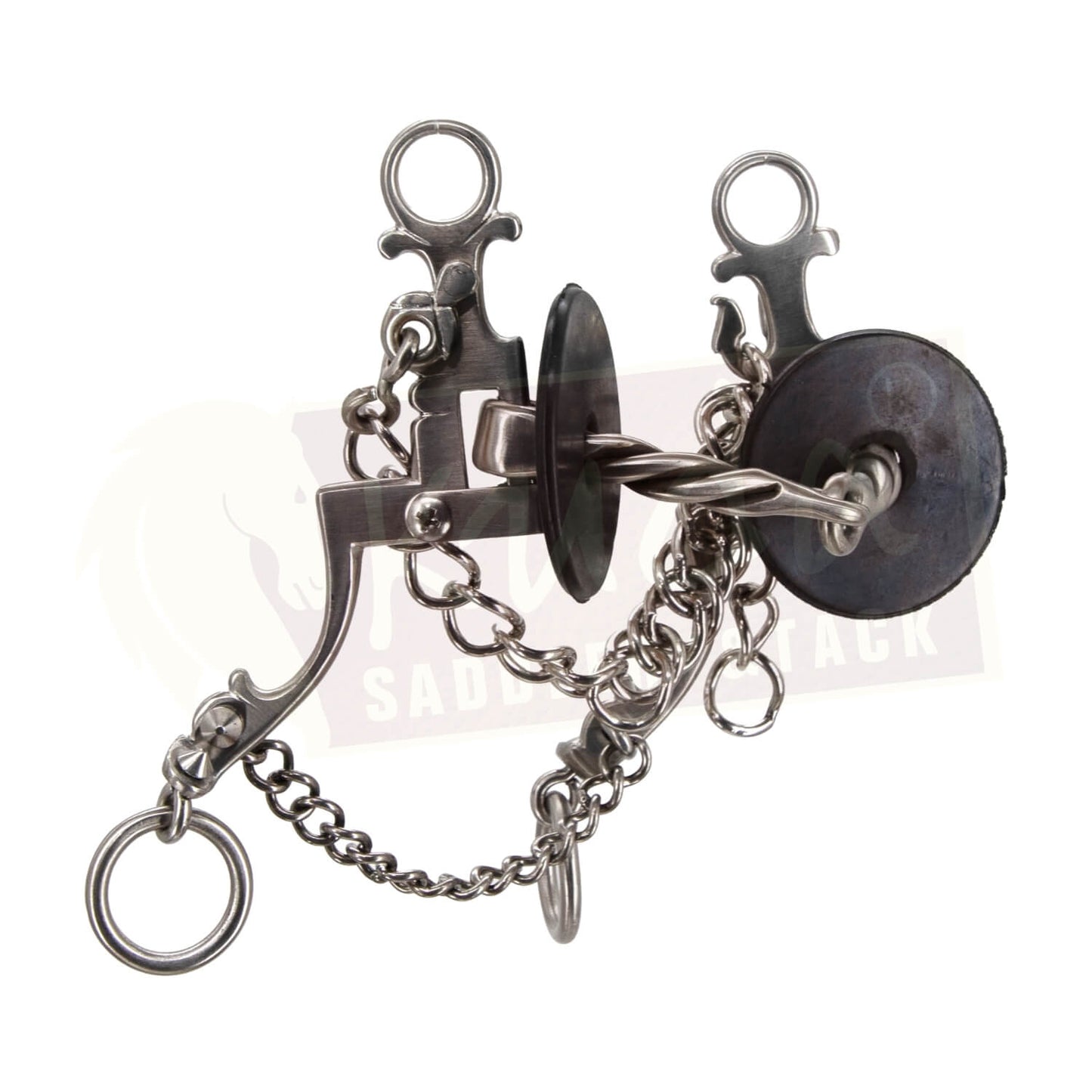 Chair Leg Shank Bit with Interchangeable Twisted Wire Snaffle