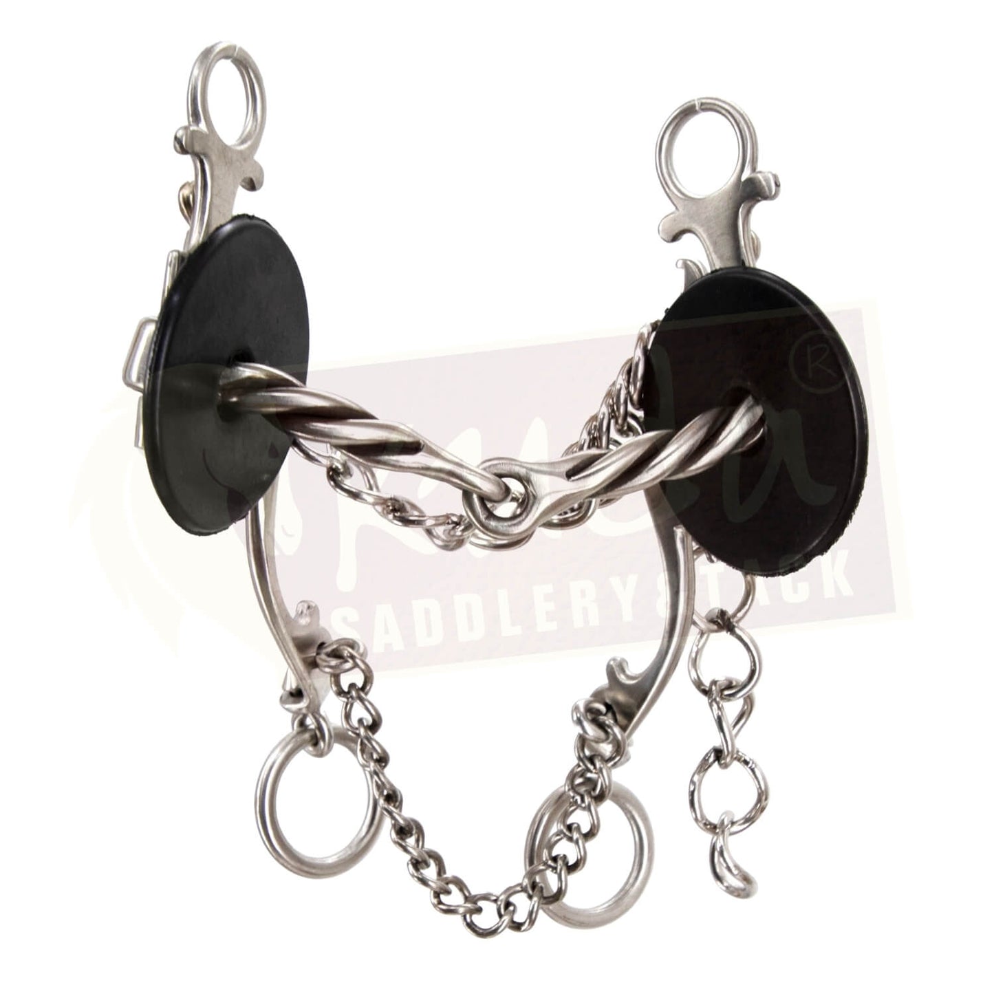 Chair Leg Shank Bit with Interchangeable Twisted Wire Snaffle