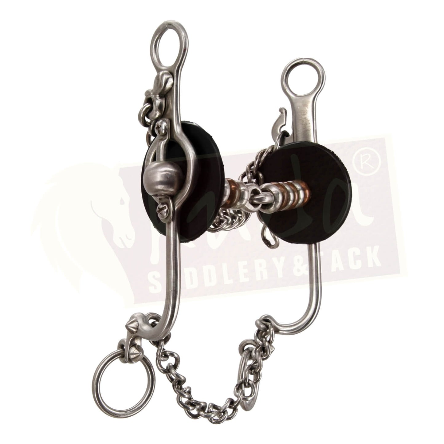 Straight Shank with Interchangeable Single Jointed Bar with Rollers
