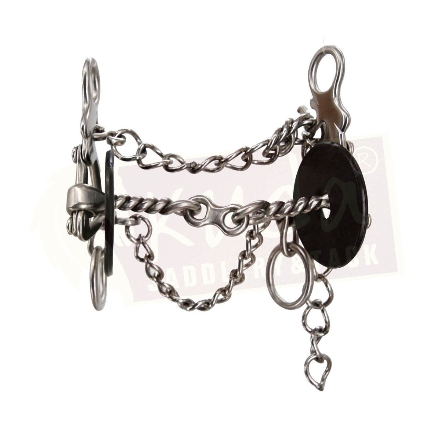 Triangle Shank with interchangeable Twisted Double-Jointed Mouthpiece and French Link