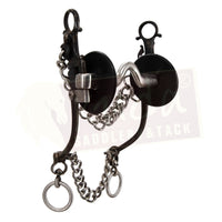 Black Steel "C" Shank Bit, with Interchangeable U S.S. Mouthpiece