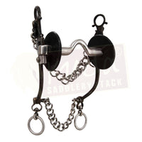Black Steel "C" Shank Bit, with Interchangeable U S.S. Mouthpiece