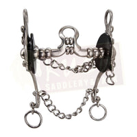 Reverse "C" Shank Bit with Interchangeable Mouthpiece, Spoon and S.S. Rollers